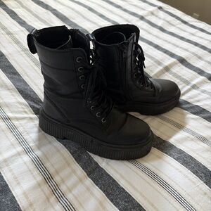 Eric Michael platform combat boot